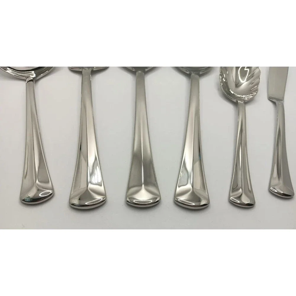 Reed & Barton Baquette 6 Piece Server Set 18/10 Stainless  Vietnam Flatware